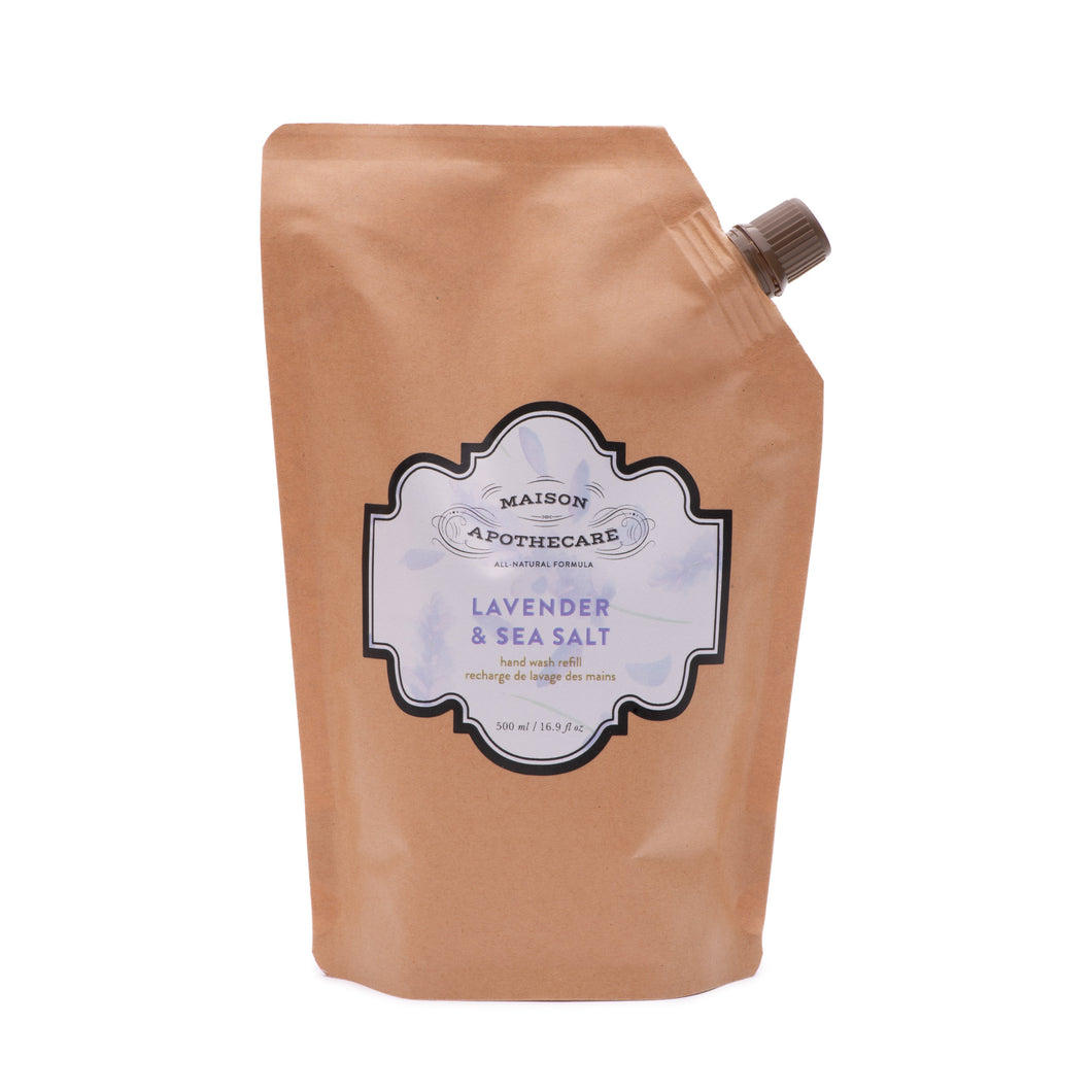 Hand Wash Lavender & Sea Salt Refill Pouch (8 per case)
